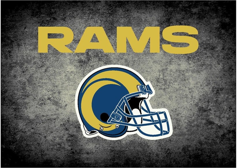 Imperial NFL Los Angeles Rams Distressed Rug