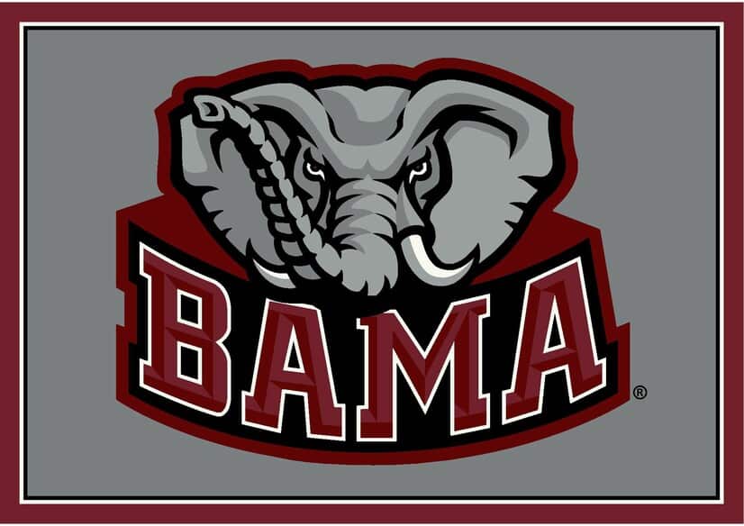 Imperial COLLEGE University Of Alabama Spirit Rug