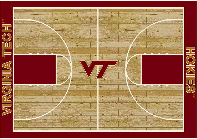 Imperial COLLEGE Virginia Tech Courtside Rug