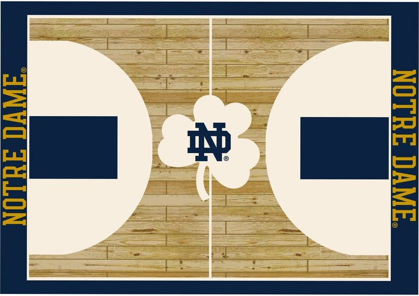 Imperial COLLEGE University of Notre Dame Courtside Rug