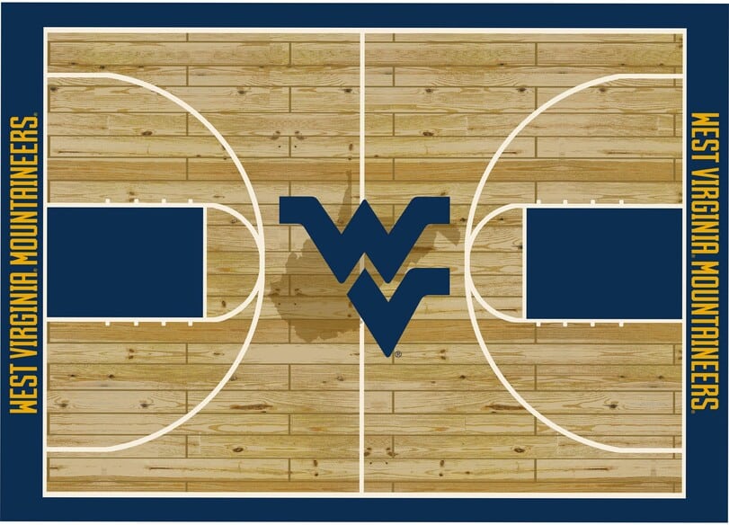 Imperial COLLEGE West Virginia University Courtside Rug
