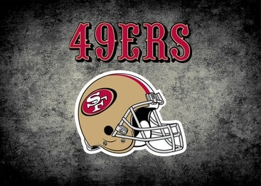 Imperial NFL San Francisco 49ers  Distressed Rug