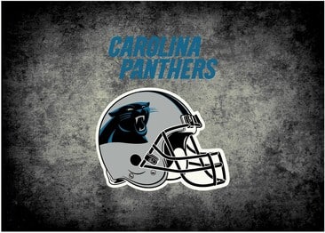 Imperial NFL Carolina Panthers  Distressed Rug