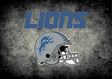 Imperial NFL Detroit Lions  Distressed Rug
