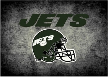 Imperial NFL New York Jets  Distressed Rug