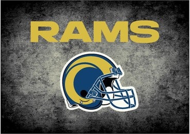 Imperial NFL Los Angeles Rams Distressed Rug