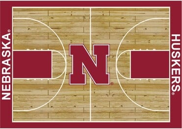 Imperial COLLEGE University Of Nebraska Courtside Rug