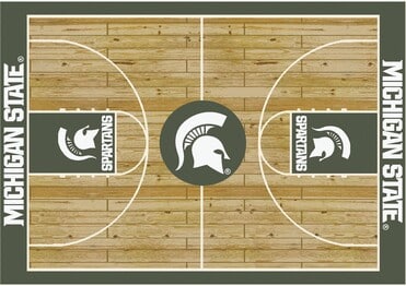 Imperial COLLEGE Michigan State Courtside Rug