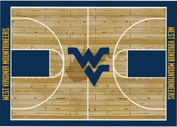 Imperial COLLEGE West Virginia University Courtside Rug