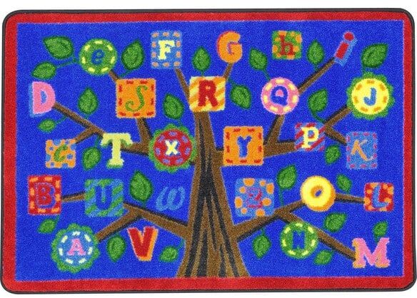 Joy Carpets Kid Essentials Alphabet Leaves Bold