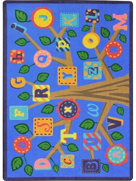 Joy Carpets Kid Essentials Alphabet Leaves Soft