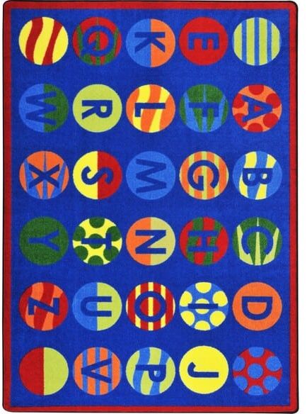 Joy Carpets Kid Essentials Alphabet Patterns Multi