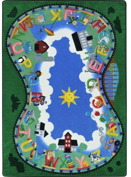 Joy Carpets Kid Essentials Alphabet Railway Multi