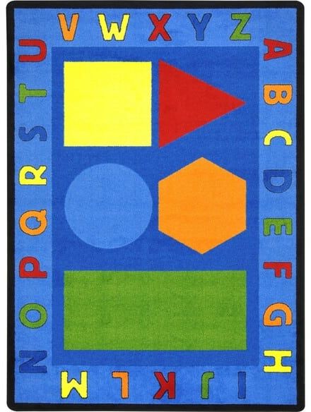 Joy Carpets Kid Essentials Alphabet Shapes Multi