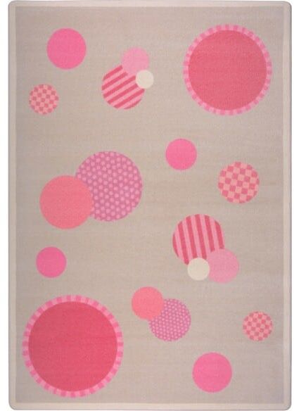 Joy Carpets Playful Patterns Baby Dots Pink