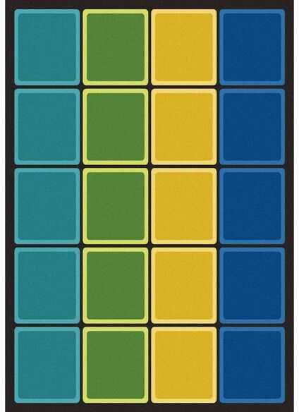 Joy Carpets Kid Essentials Blocks Abound Earthtone