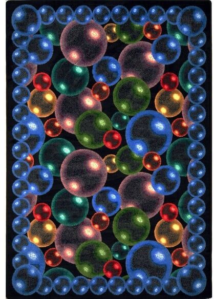 Joy Carpets Kaleidoscope Bubbles Rainbow