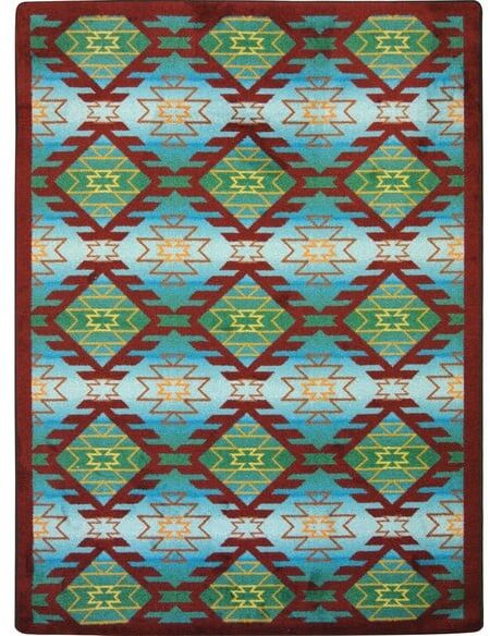 Joy Carpets Kaleidoscope Canyon Ridge Desert Turquoise