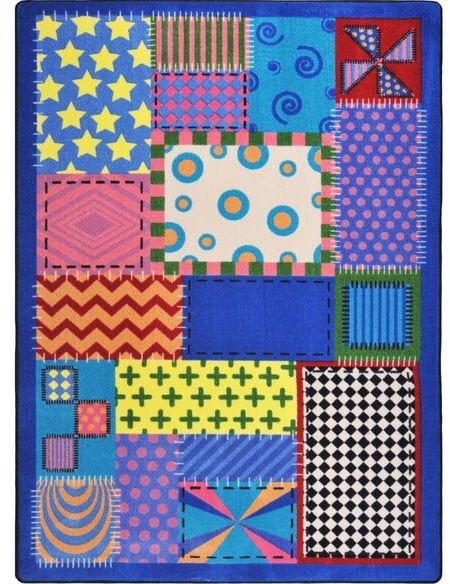 Joy Carpets Kid Essentials Crazy Quilt Multi