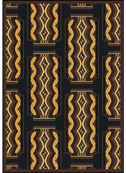 Joy Carpets Any Day Matinee Deco Ticket Brown