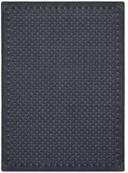 Joy Carpets Kaleidoscope Diamond Plate Steel Blue