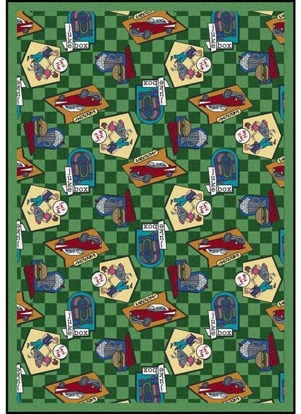 Joy Carpets Kaleidoscope Fabulous Fifties Green