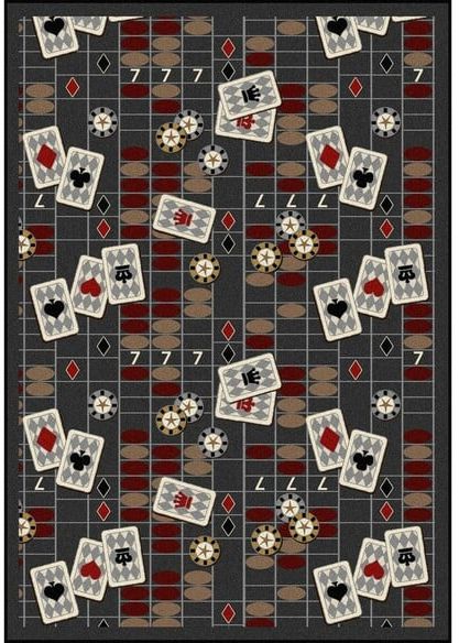 Joy Carpets Games People Play Feeling Lucky Charcoal