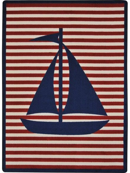 Joy Carpets Kid Essentials Following Seas Blue