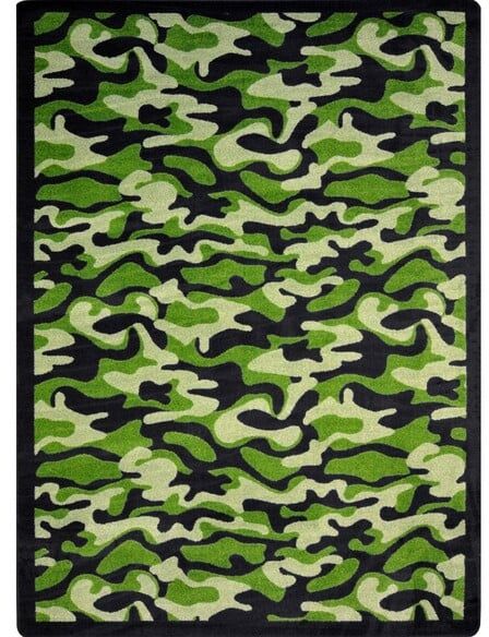 Joy Carpets Kaleidoscope Funky Camo Green