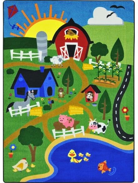 Joy Carpets Kid Essentials Happy Farm Multi