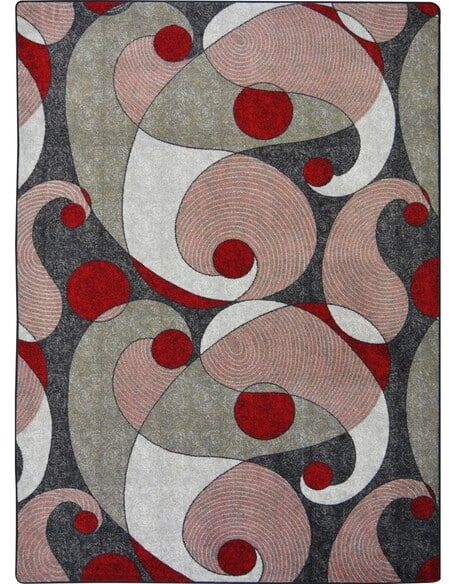 Joy Carpets Kid Essentials Jazzy RedGray