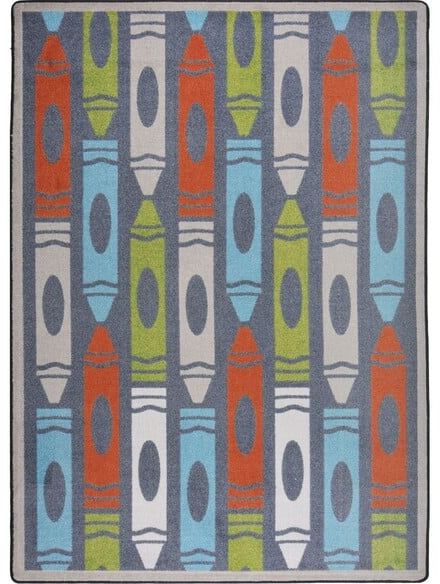 Joy Carpets Playful Patterns Jumbo Crayons Chalkdust