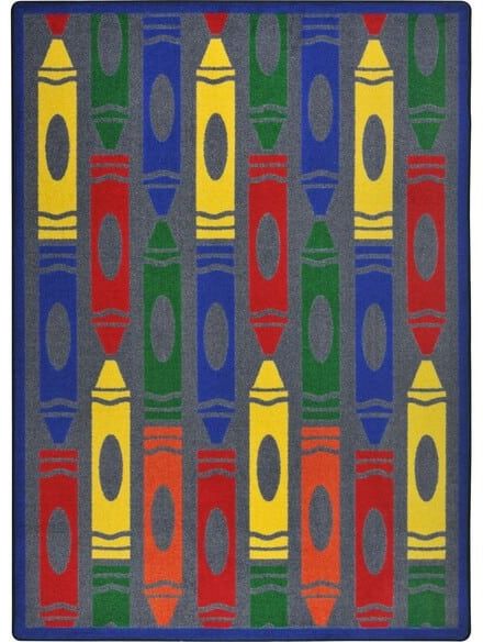 Joy Carpets Playful Patterns Jumbo Crayons Rainbow