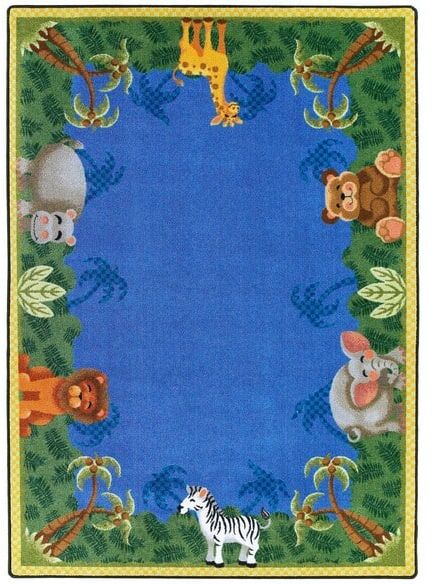 Joy Carpets Kid Essentials Jungle Friends Multi