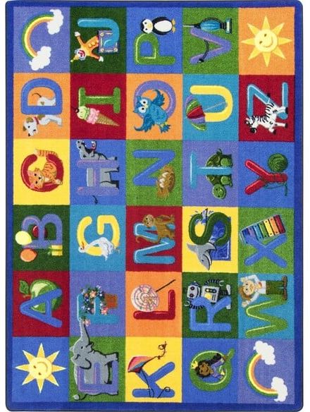 Joy Carpets Kid Essentials Learning Letter Sounds Multi