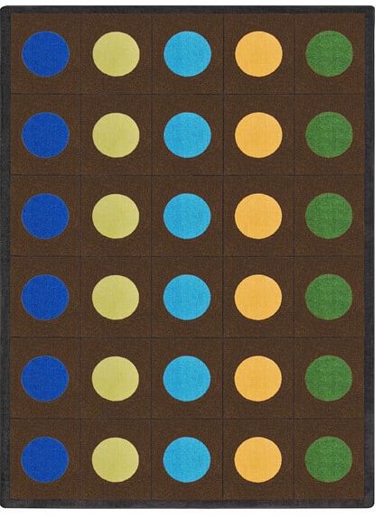 Joy Carpets Kid Essentials Lots of Dots Earthtone