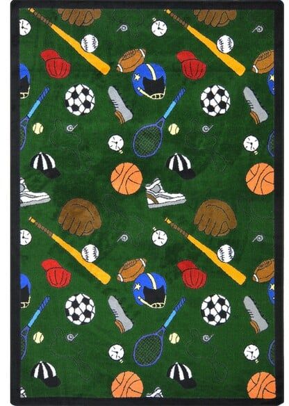 Joy Carpets Games People Play MultiSport Green