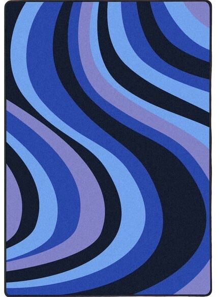 Joy Carpets Kid Essentials On the Curve Blue