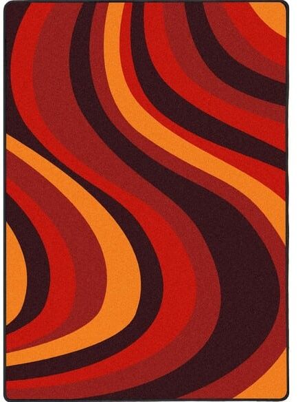 Joy Carpets Kid Essentials On the Curve Red