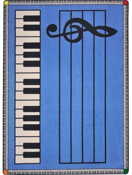 Joy Carpets Kid Essentials Play Along Blue w keys