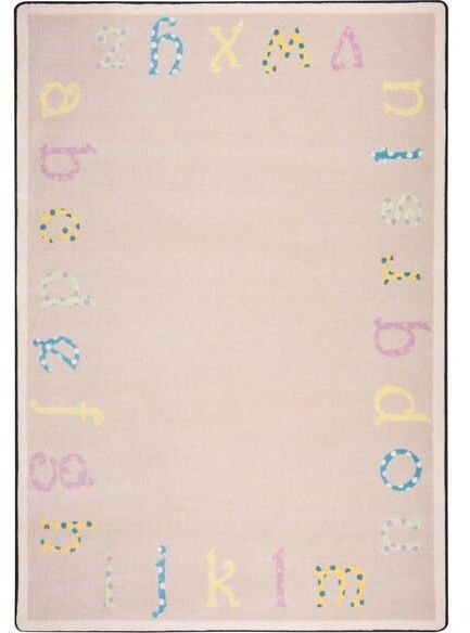 Joy Carpets Kid Essentials Polka Dot ABC's Multi