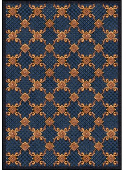 Joy Carpets Any Day Matinee Queen Anne Teal