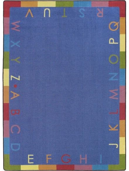 Joy Carpets Kid Essentials Rainbow Alphabet Pastel