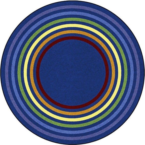 Joy Carpets Kid Essentials Rainbow Rings Multi