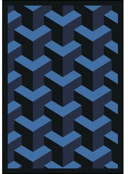 Joy Carpets Kaleidoscope Rooftop Navy