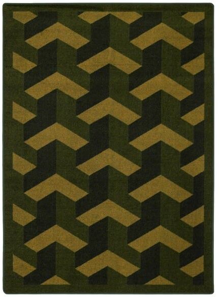 Joy Carpets Kaleidoscope Rooftop Olive