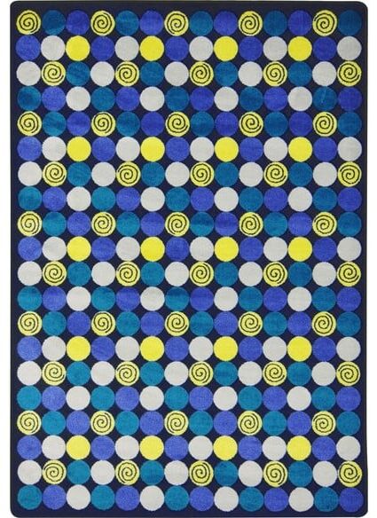 Joy Carpets Kid Essentials Roundabout Blue