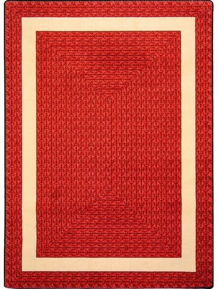 Joy Carpets Kid Essentials Sharing Circle Red