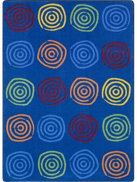 Joy Carpets Kid Essentials Simply Swirls Rainbow