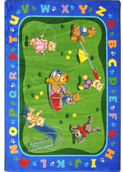 Joy Carpets Kid Essentials Teddy Bear Playground Multi